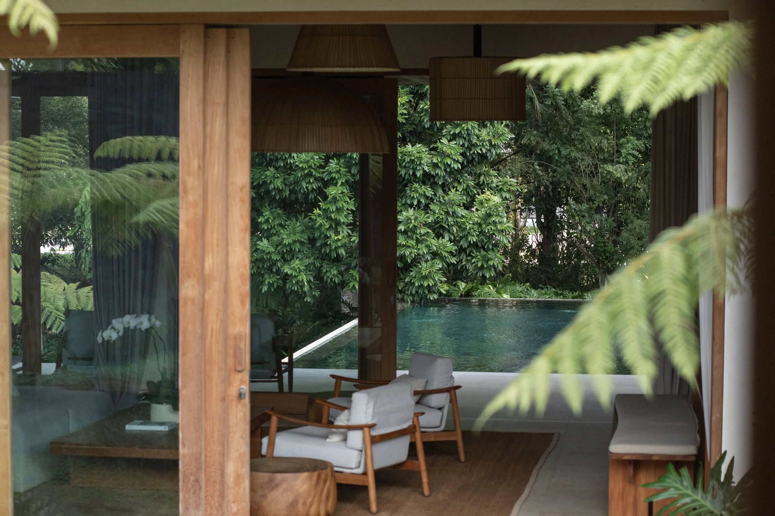 Pejeng House set within a lush tropical garden in Bali