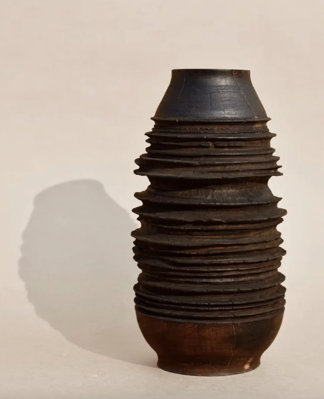 Sculptural wood work by Reha Salvi