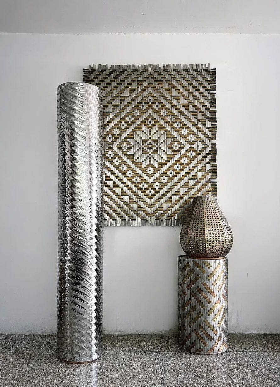 Woven metal work by Shehrbano Salahuddin